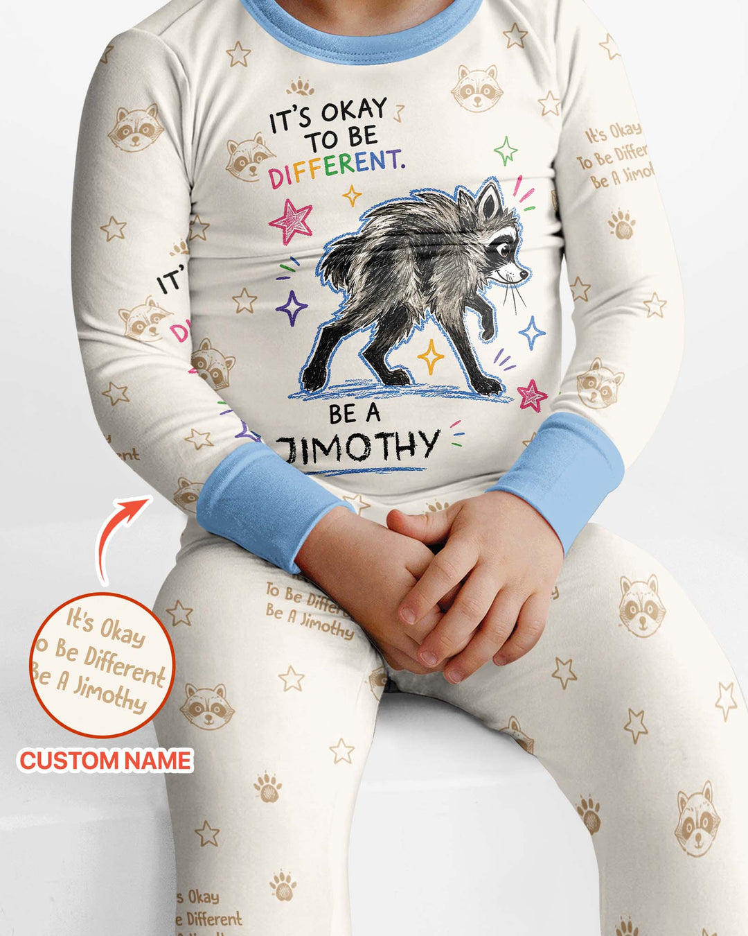 Jimothy The Raccoon Bamboo Two Piece Long Sleeve Pajama Set