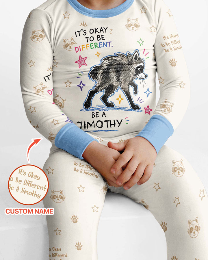 Jimothy The Raccoon Bamboo Two Piece Long Sleeve Pajama Set