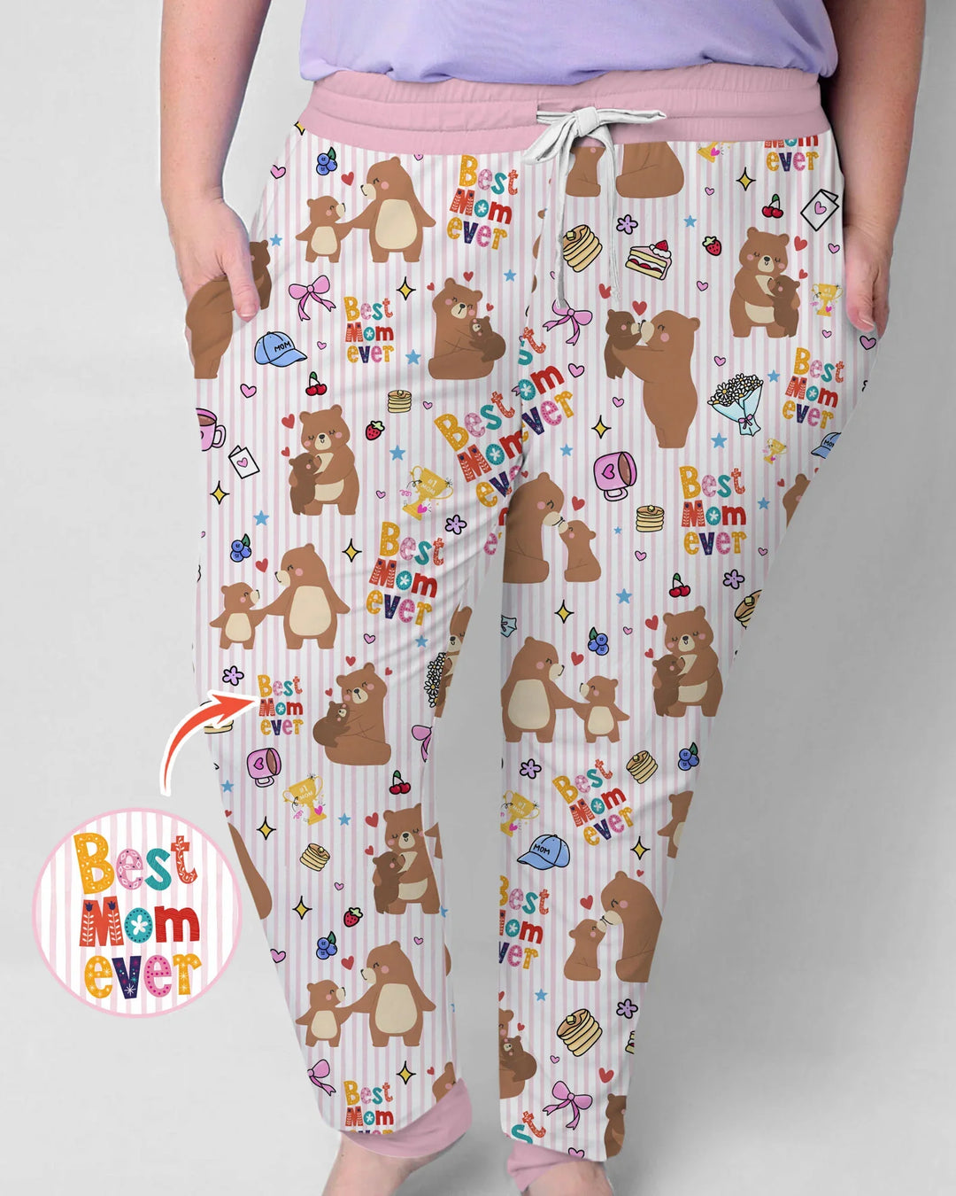 Best Mama Bear Ever Family Matching Bamboo Women Pajama Set