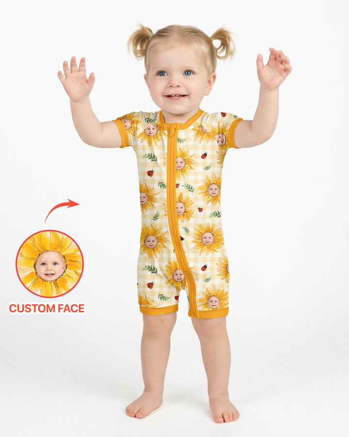Custom Photo Be The Sunshine Bamboo Shorty Zippy