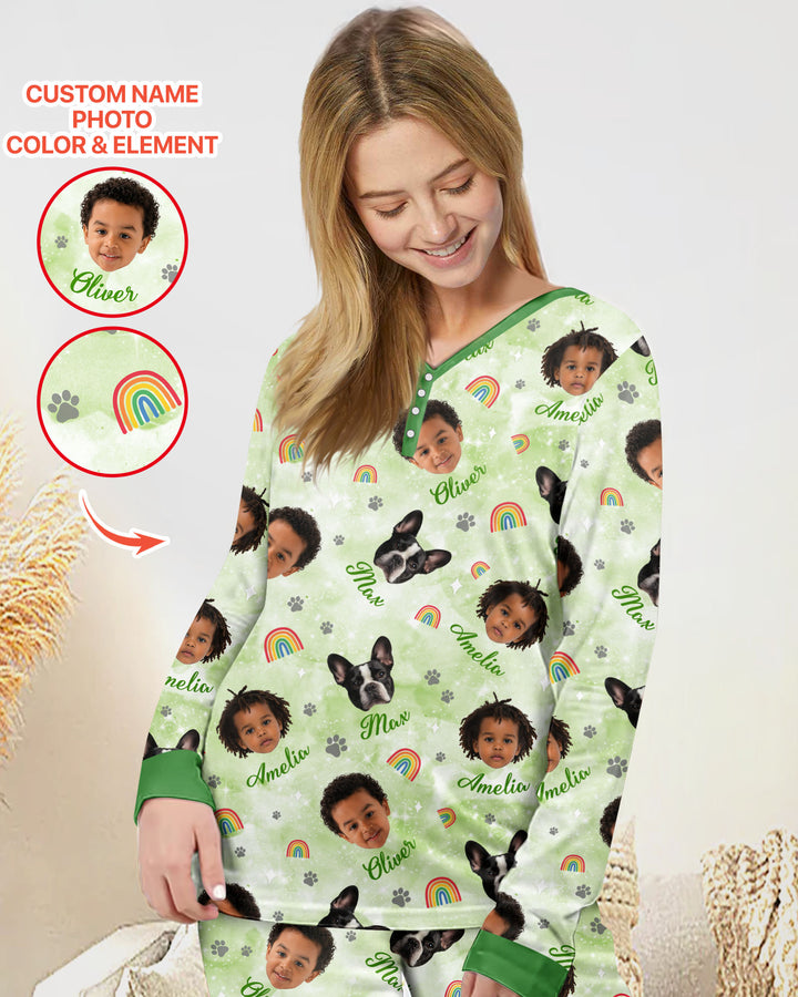 Personalized Family Matching Bamboo Women Pajama Set
