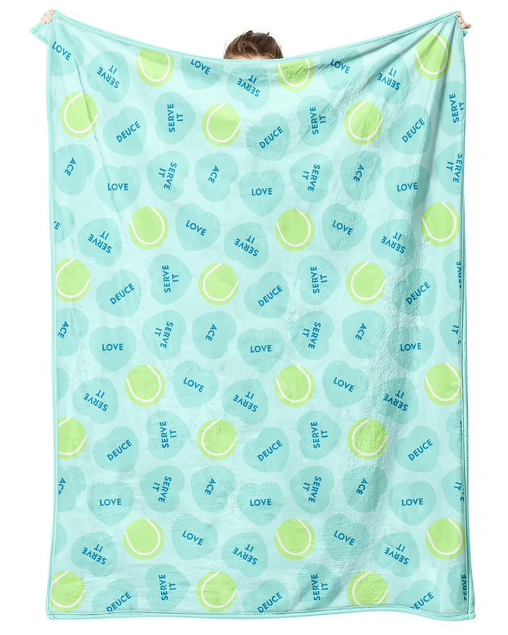 Tennis with Love Bamboo Blanket