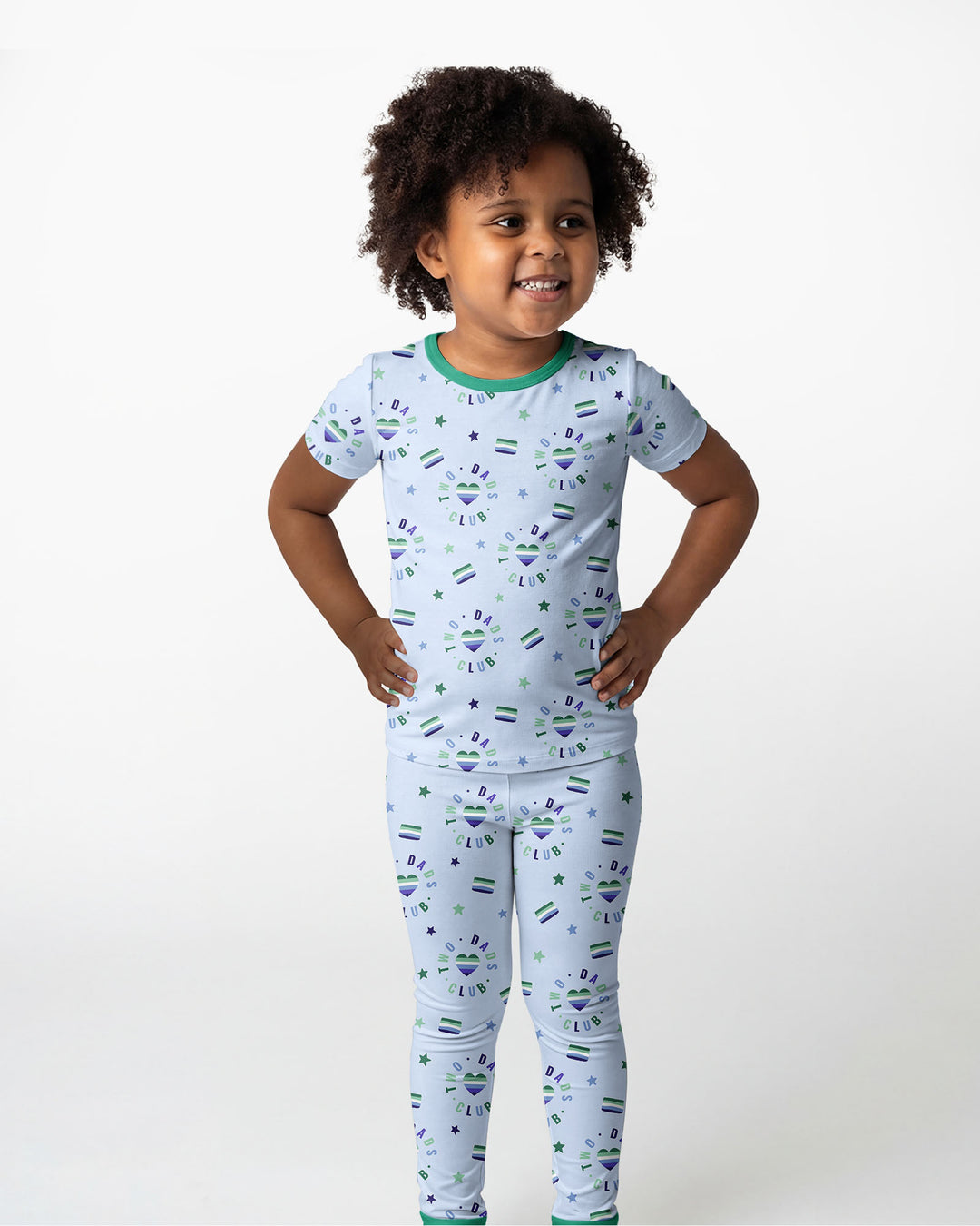 Love Makes Family Bamboo Two Piece Short Sleeve Pajama Set