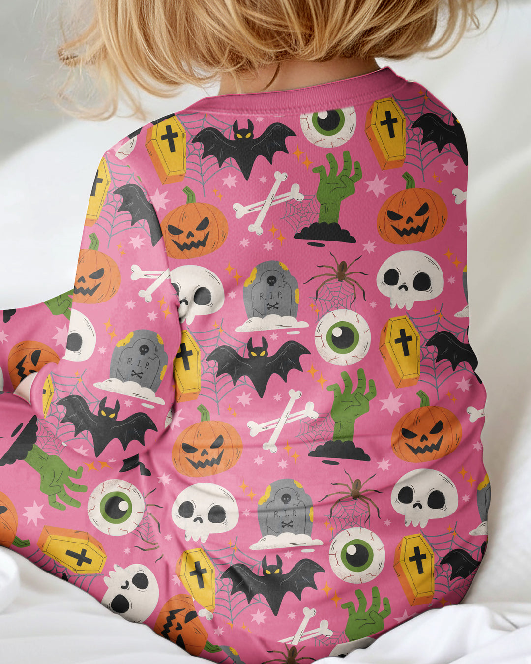 Little Monsters Bambus-Strampler mit Reißverschluss für Halloween