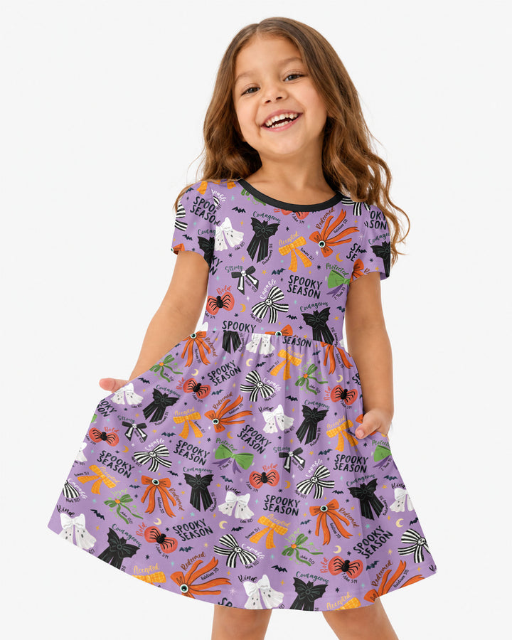 Spooky Bows Spooky Season Bamboo Twirl Dress