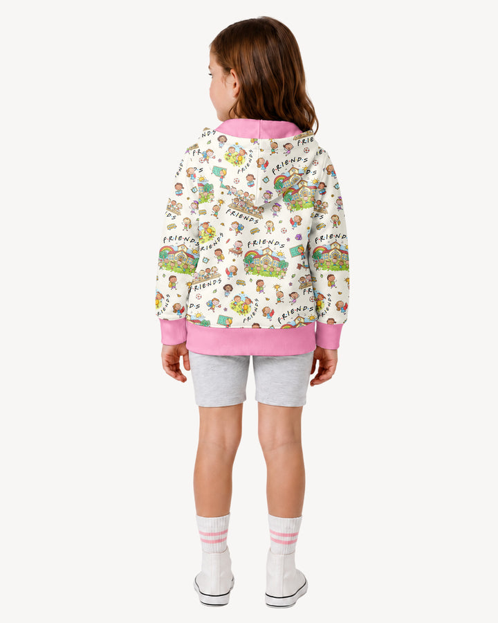 School Friends Forever Bamboo Zip Hoodie