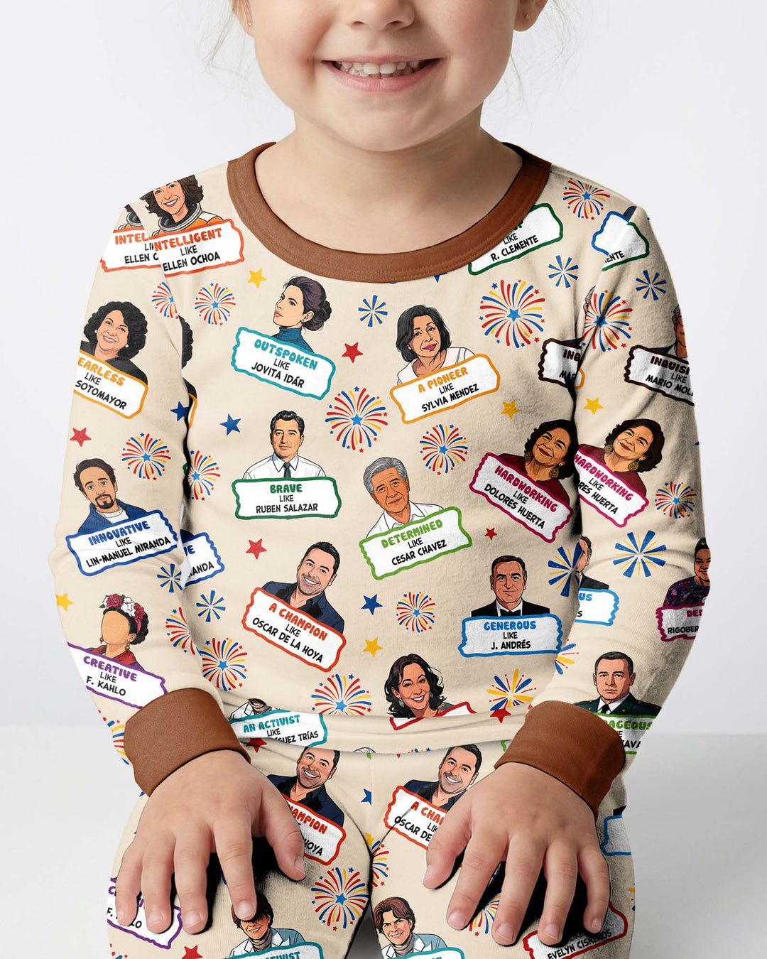 Famous Latin American Hispanic Heritage Bamboo Two Piece Long Sleeve Pajama Set