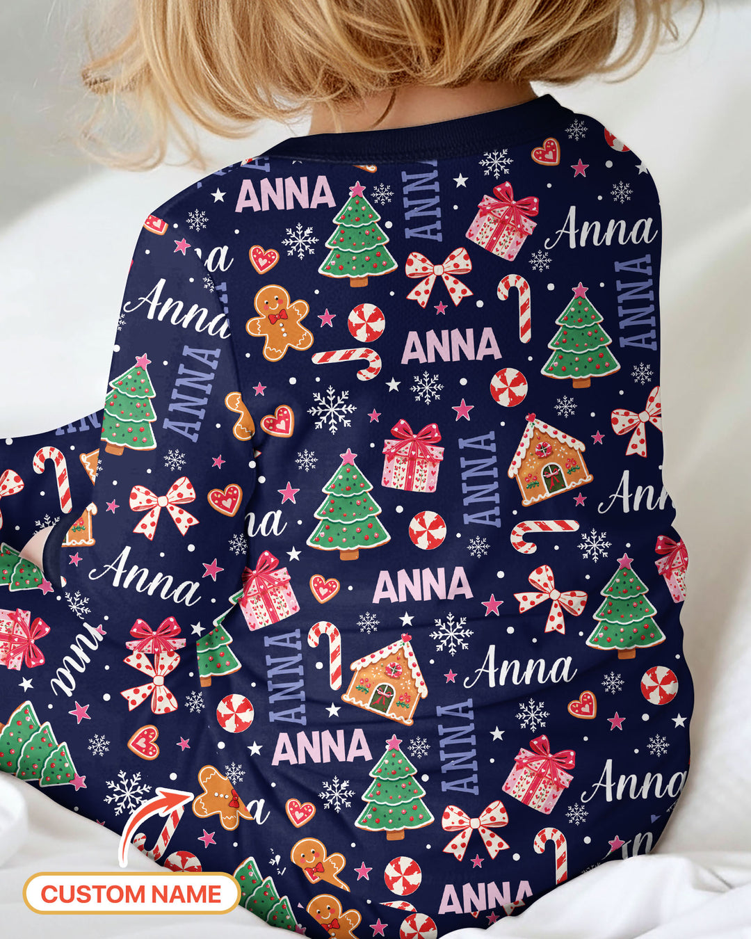 Custom Name Christmas Crew Family Matching Bamboo Convertible Zippy