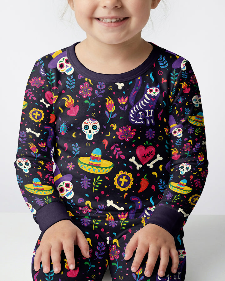 Conjunto de pijama de dos piezas de bambú con mangas largas, plantilla PERSONALIZADA