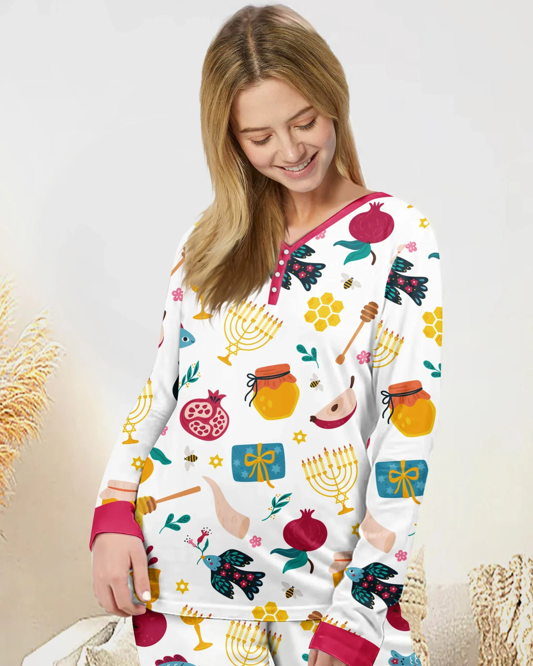 Vorlage Bambus Damen Pyjama Set