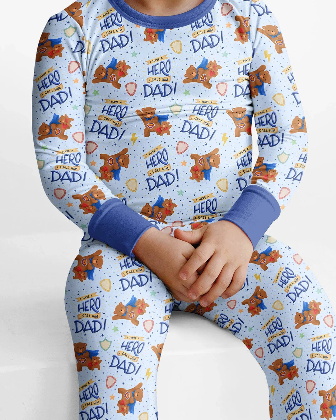Conjunto de pijama de dos piezas de bambú de manga larga