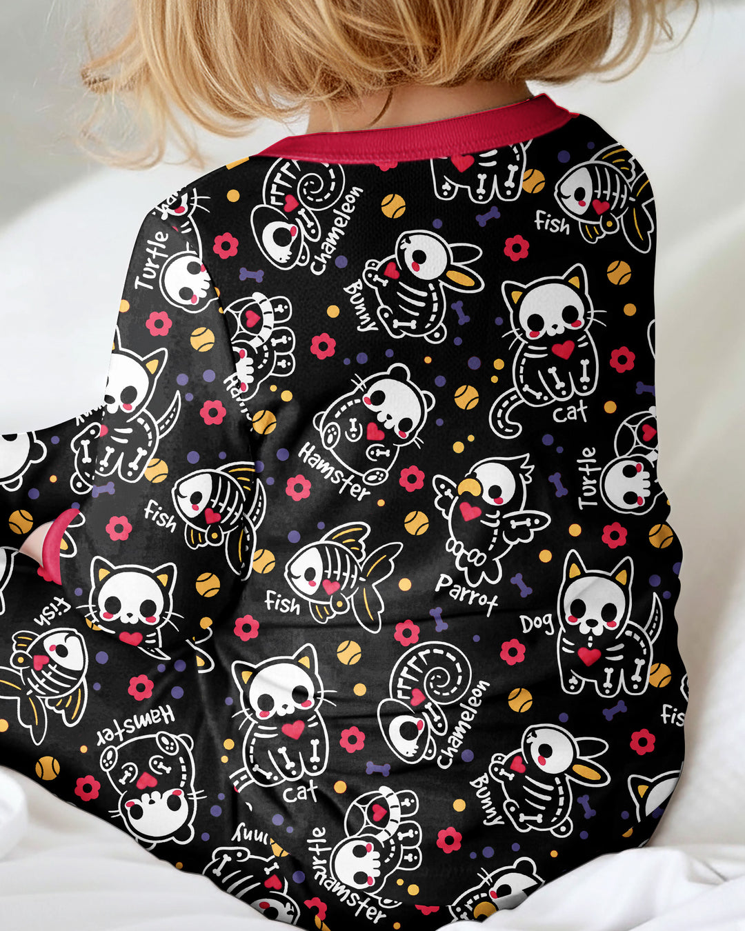 Kawaii Skeleton Pets Bamboo Convertible Zippy