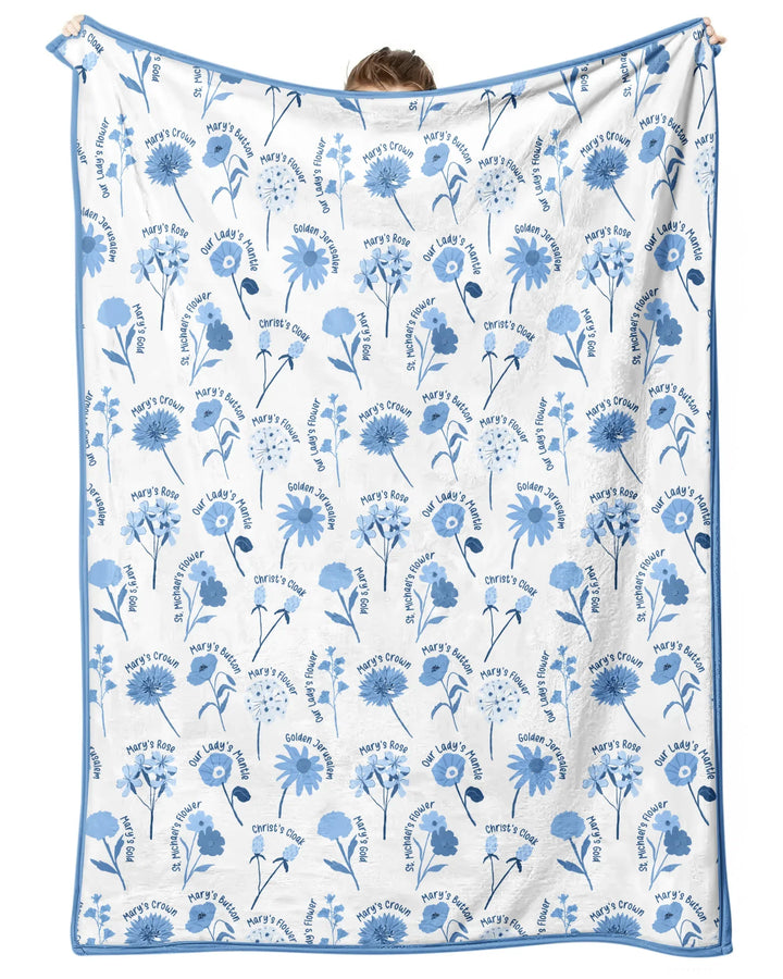 Mary's Garden Bamboo Blanket