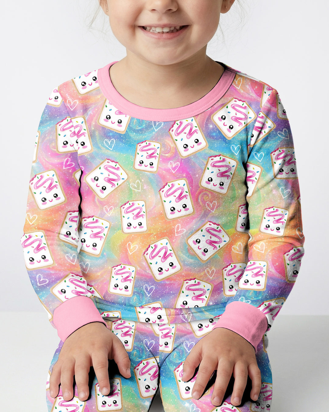 Kawaii Sprinkle Pastry  Bamboo Two Piece Long Sleeve Pajama Set