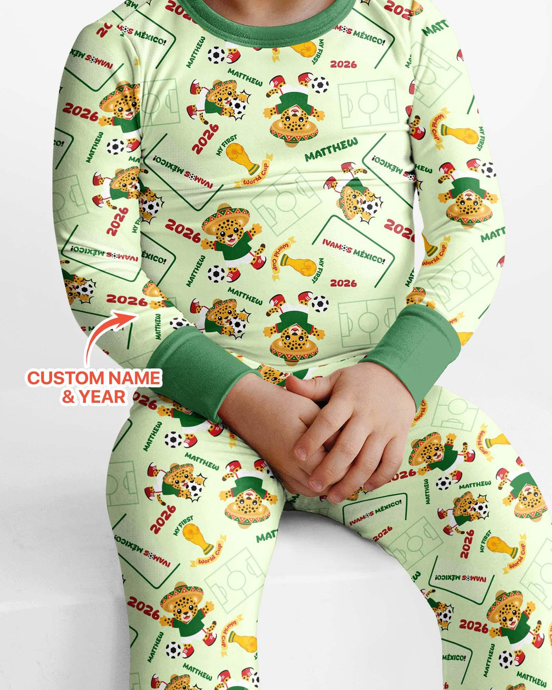 My First World Cup Bamboo Two Piece Long Sleeve Pajama Set