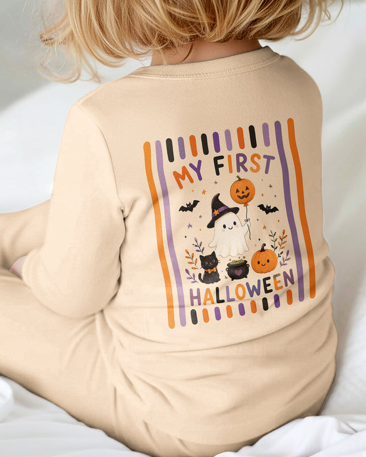 Personalized Name 1st Halloween Ghost Bamboo Convertible Zippy