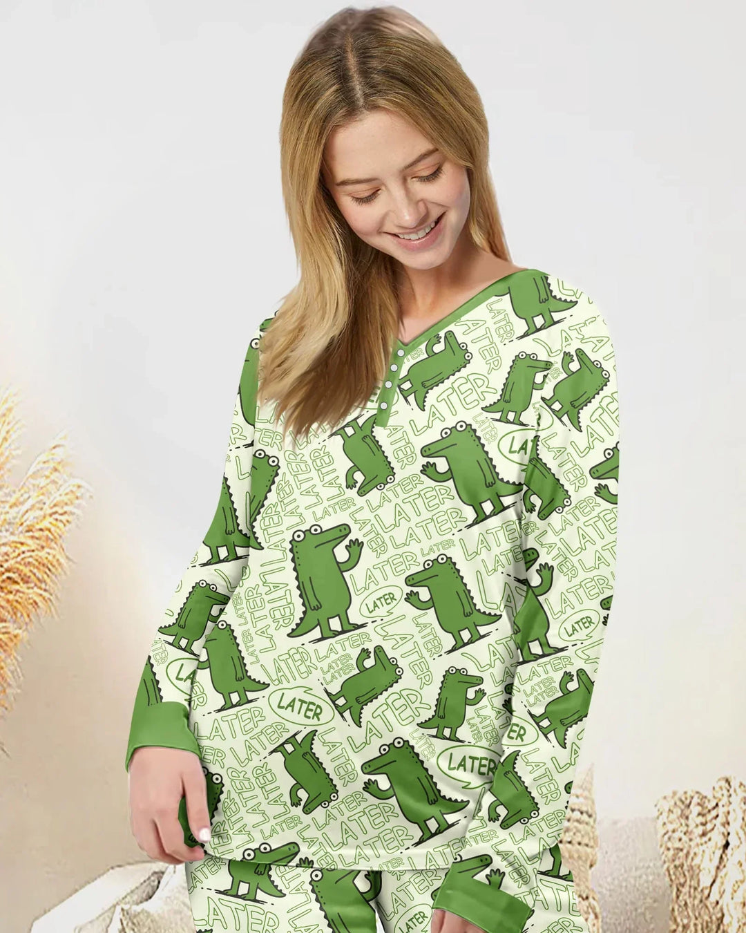 Vorlage Bambus Damen Pyjama Set