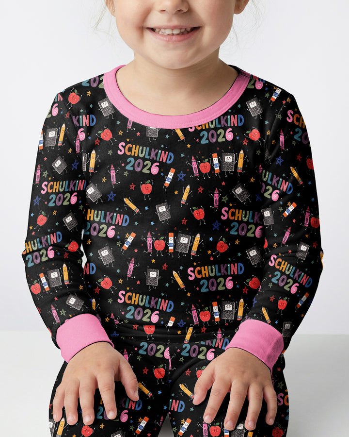 Conjunto de pijama de dos piezas de bambú de manga larga