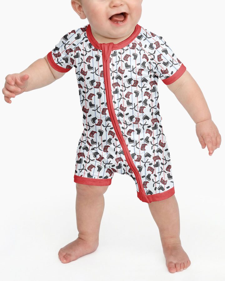 Hockey Rink Bamboo Shorty Zippy