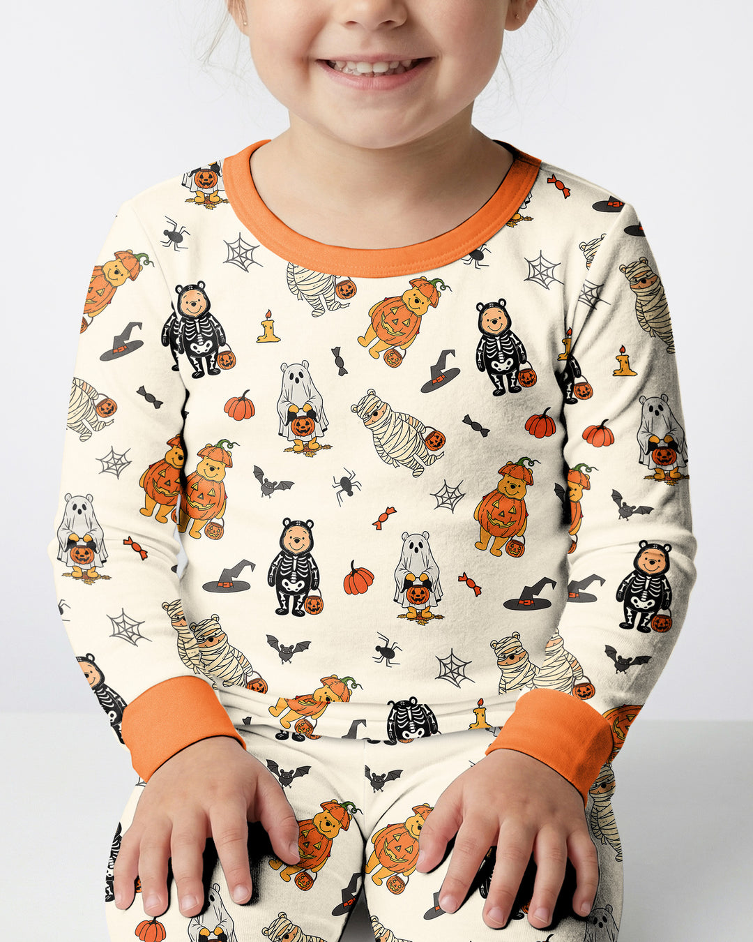 Retro Trick Or Treat Bamboo Two Piece Long Sleeve Pajama Set