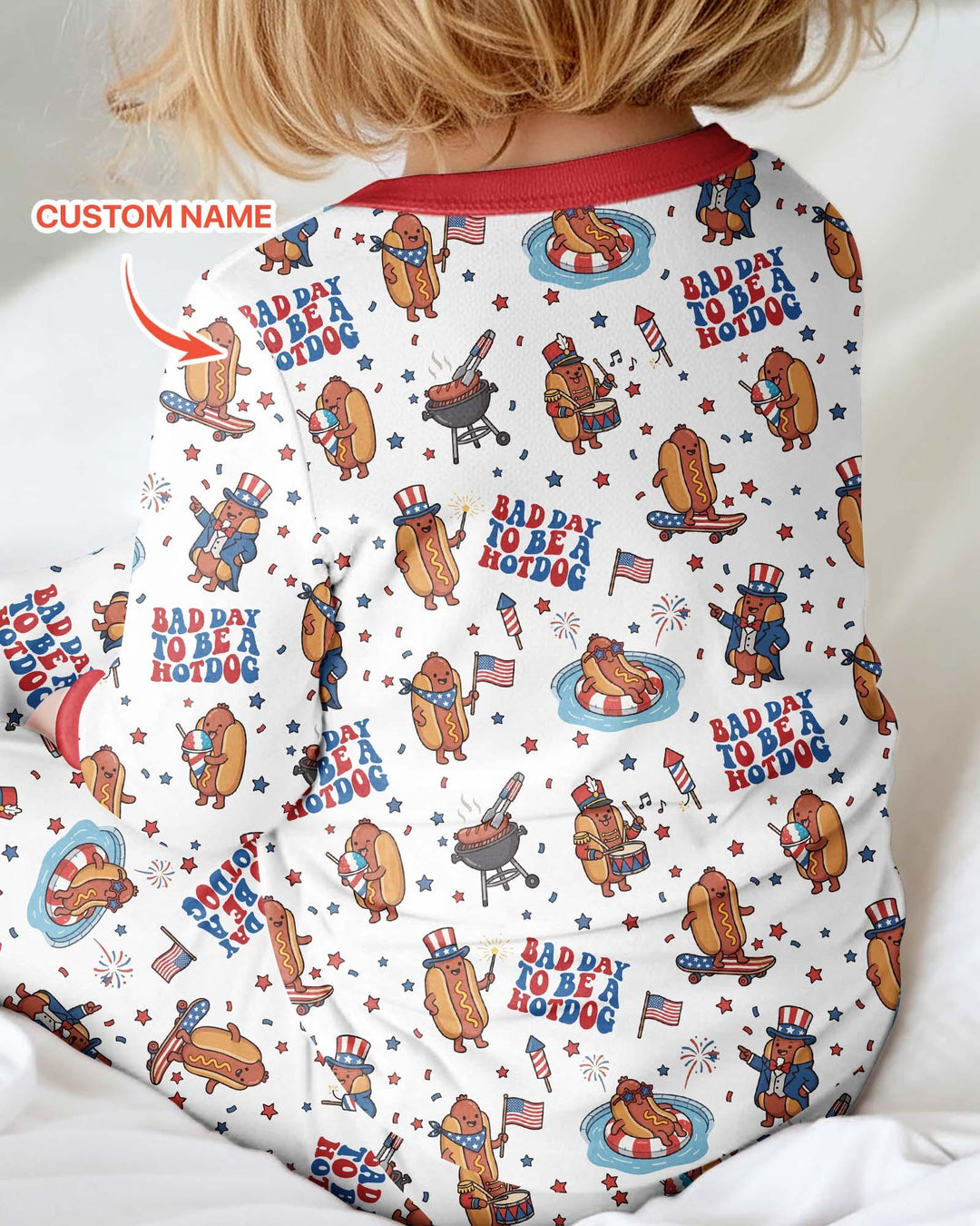 Hot Dog Patriotic Bamboo Convertible Zippy