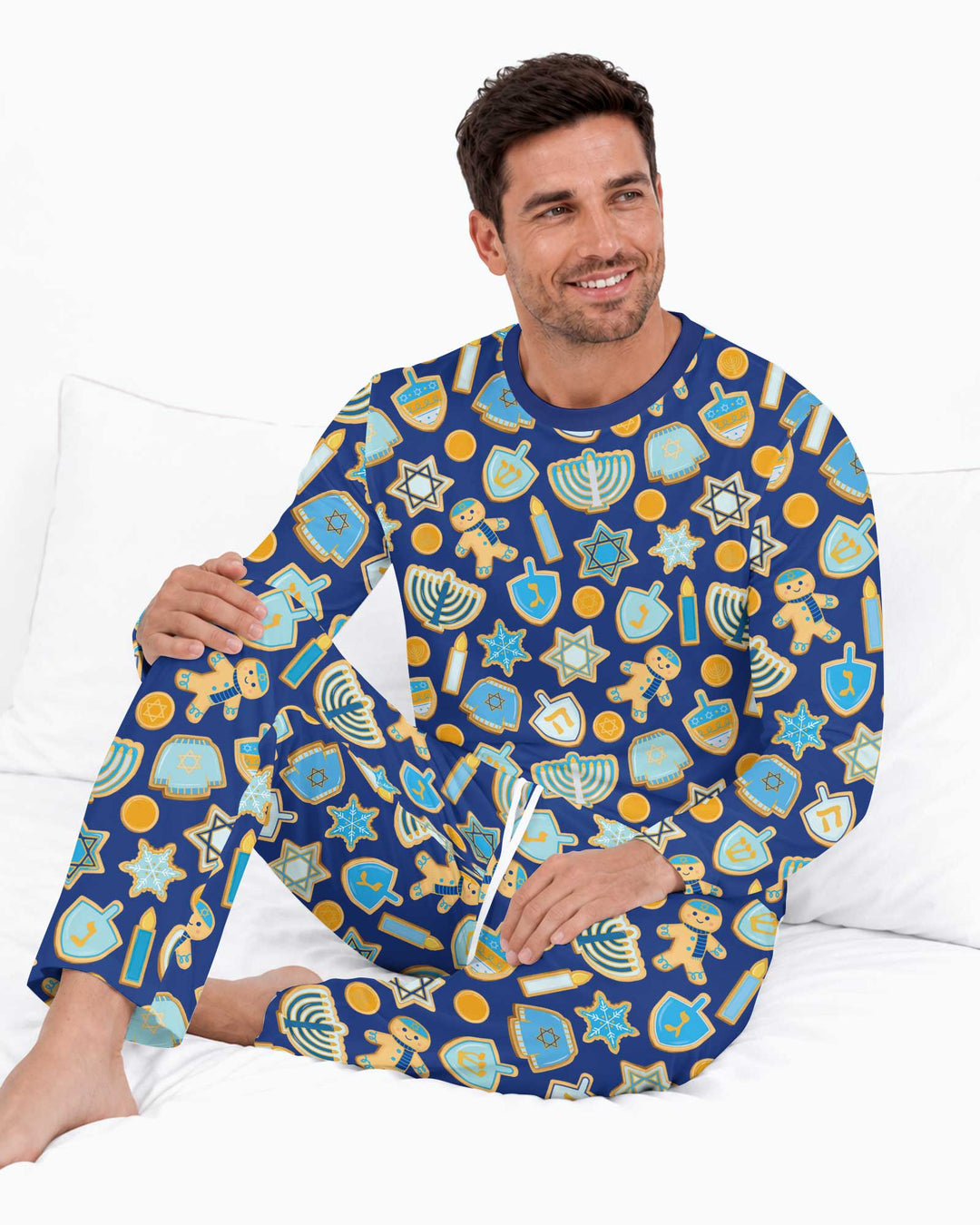 Hanukkah Cookies Bamboo Men's Pajama Set