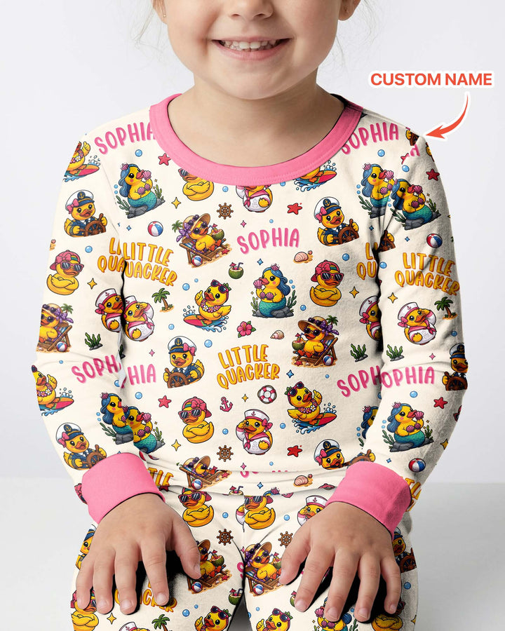 Little Quacker Bamboo Two Piece Long Sleeve Pajama Set