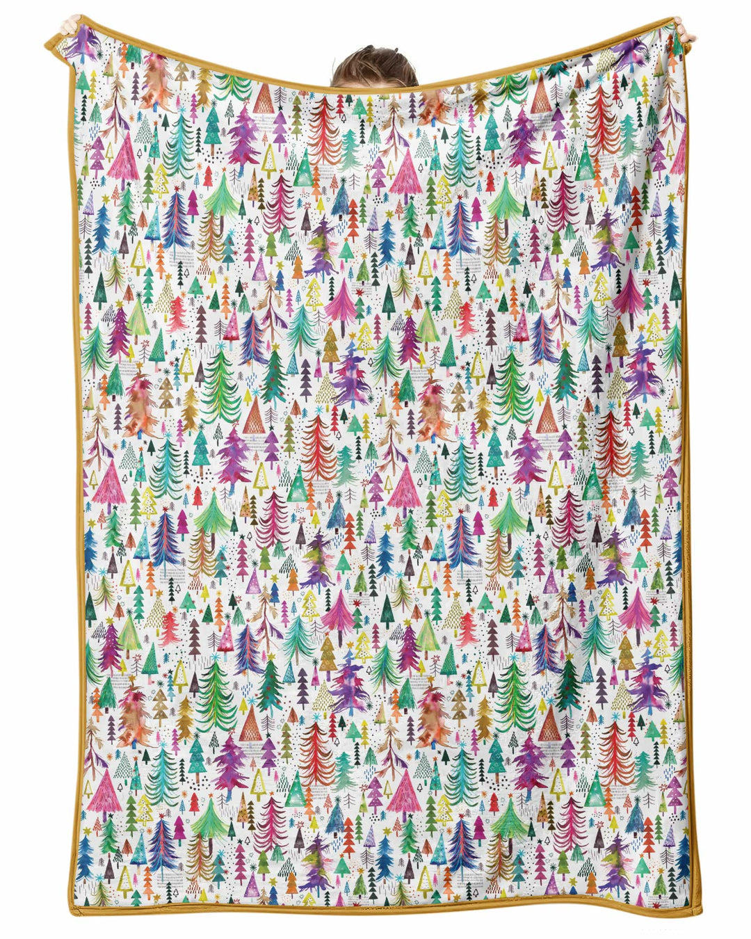 Christmas Trees Decoration Bamboo Blanket