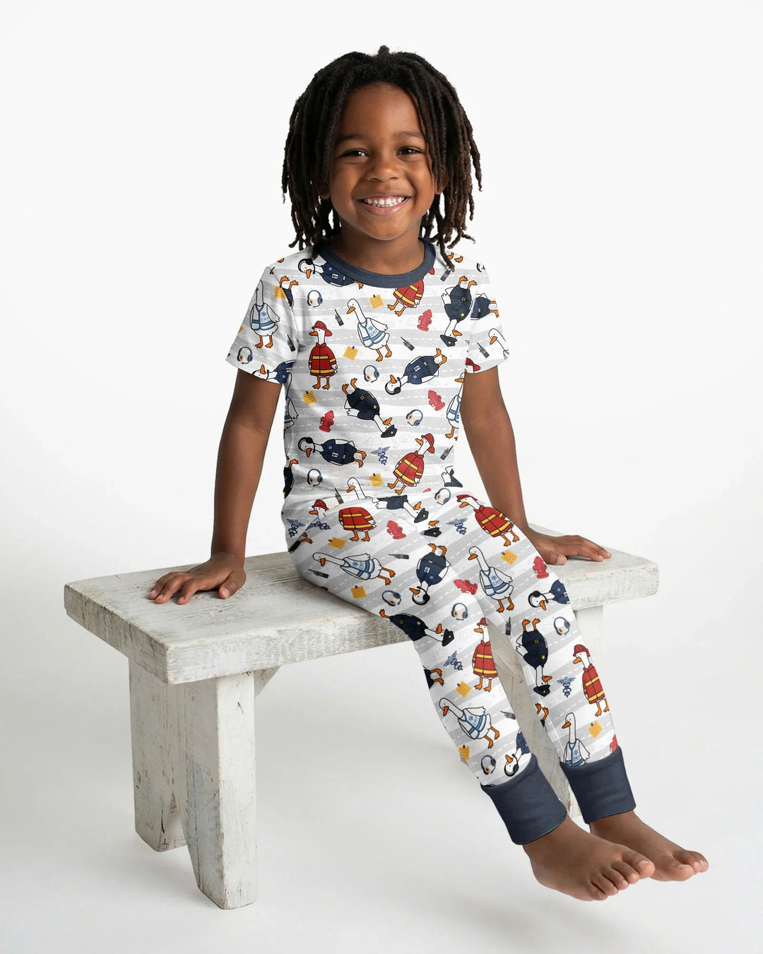 Zweiteiliges, kurzärmliges Pyjama-Set mit Marienkäfern
