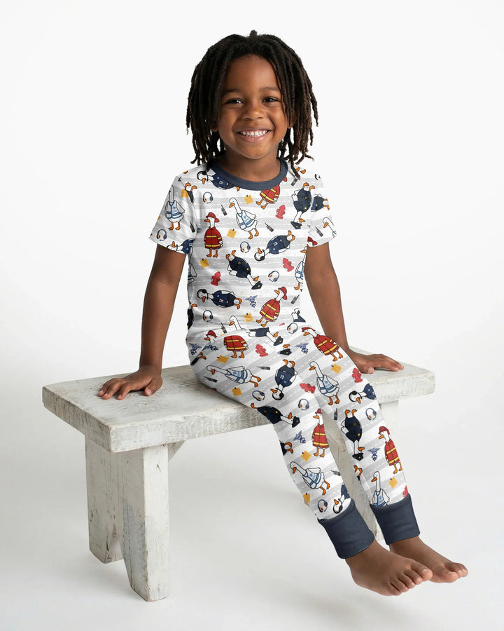 Zweiteiliges, kurzärmliges Pyjama-Set mit Marienkäfern