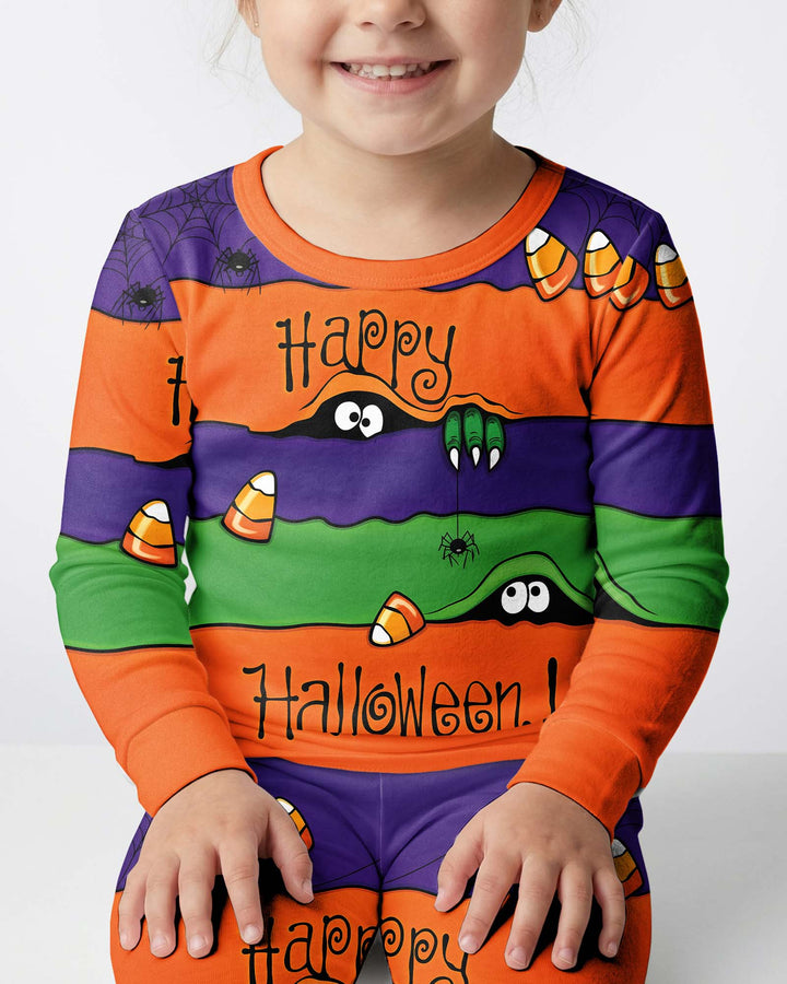 Happy Halloween Bamboo Two Piece Long Sleeve Pajama Set