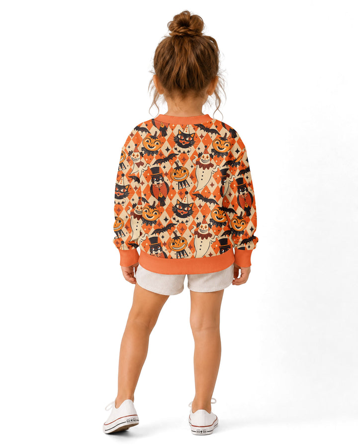 Vintage Halloween Carnival Bamboo Crewneck Sweatshirt