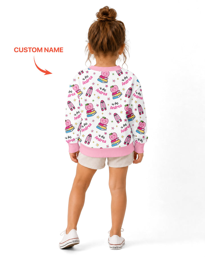 Sudadera de cuello redondo de bambú con plantilla personalizada