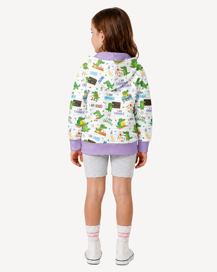 Brave Gator Days Bamboo Zip Hoodie