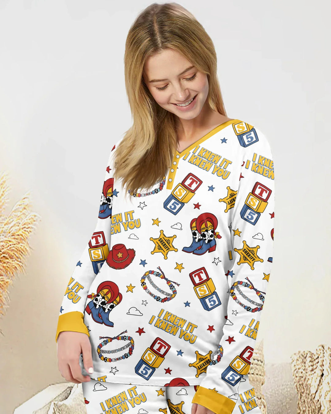 Vorlage Bambus Damen Pyjama Set