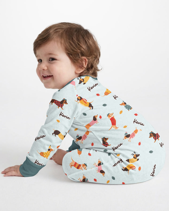 Autumn Dachshund Kids Bamboo Convertible Zippy
