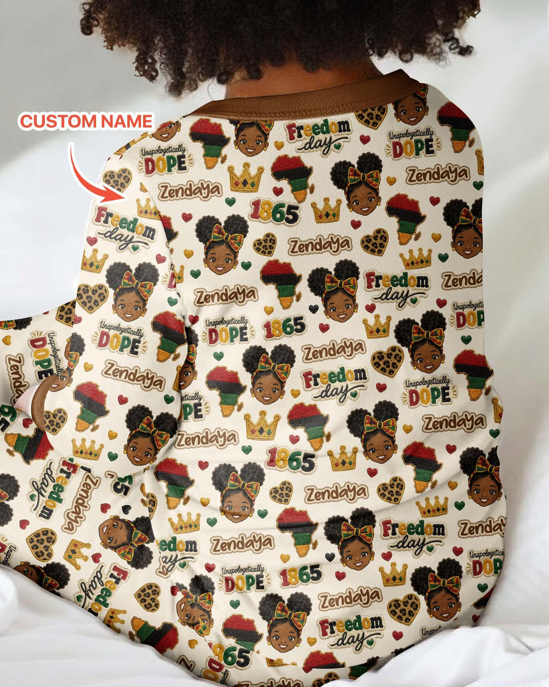 Custom Name Juneteenth Unapologetically Dope Bamboo Convertible Zippy