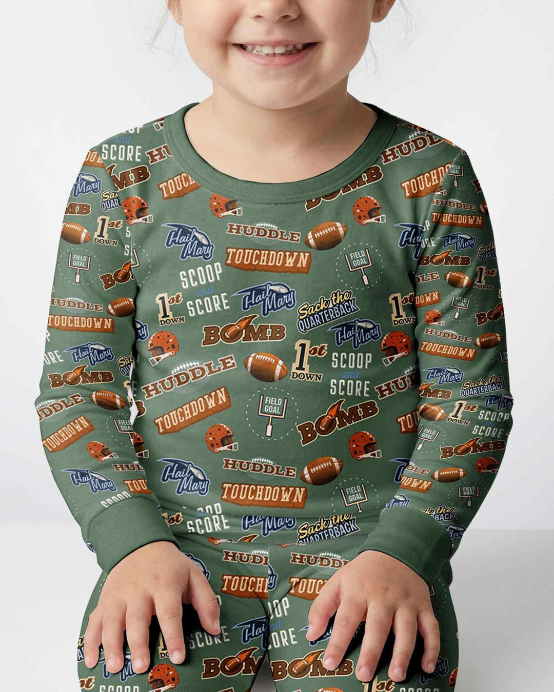 Conjunto de pijama de dos piezas de bambú con mangas largas, plantilla PERSONALIZADA