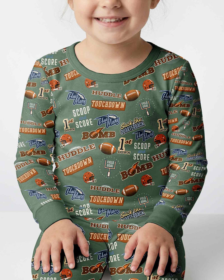 Conjunto de pijama de dos piezas de bambú con mangas largas, plantilla PERSONALIZADA