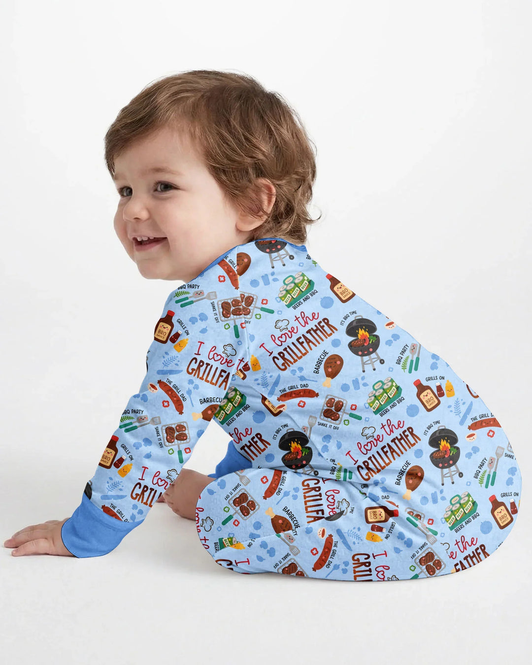 Gerippte Babykleidung mit individuellem Foto - Weich &amp; Skizzenhaft