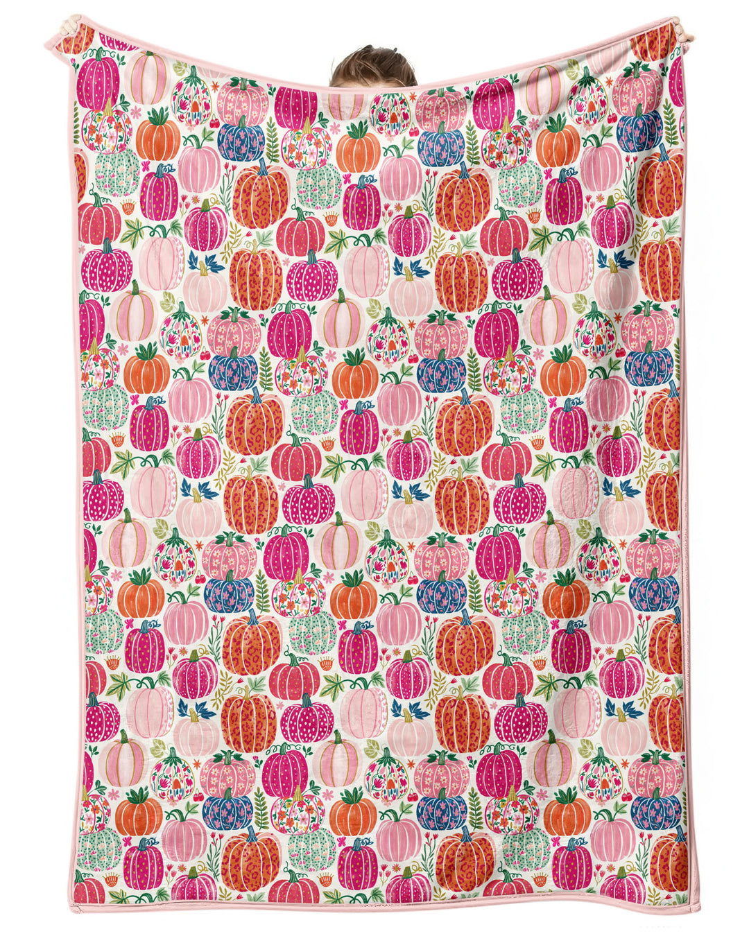 Pumpkin & Bloom Bamboo Blanket