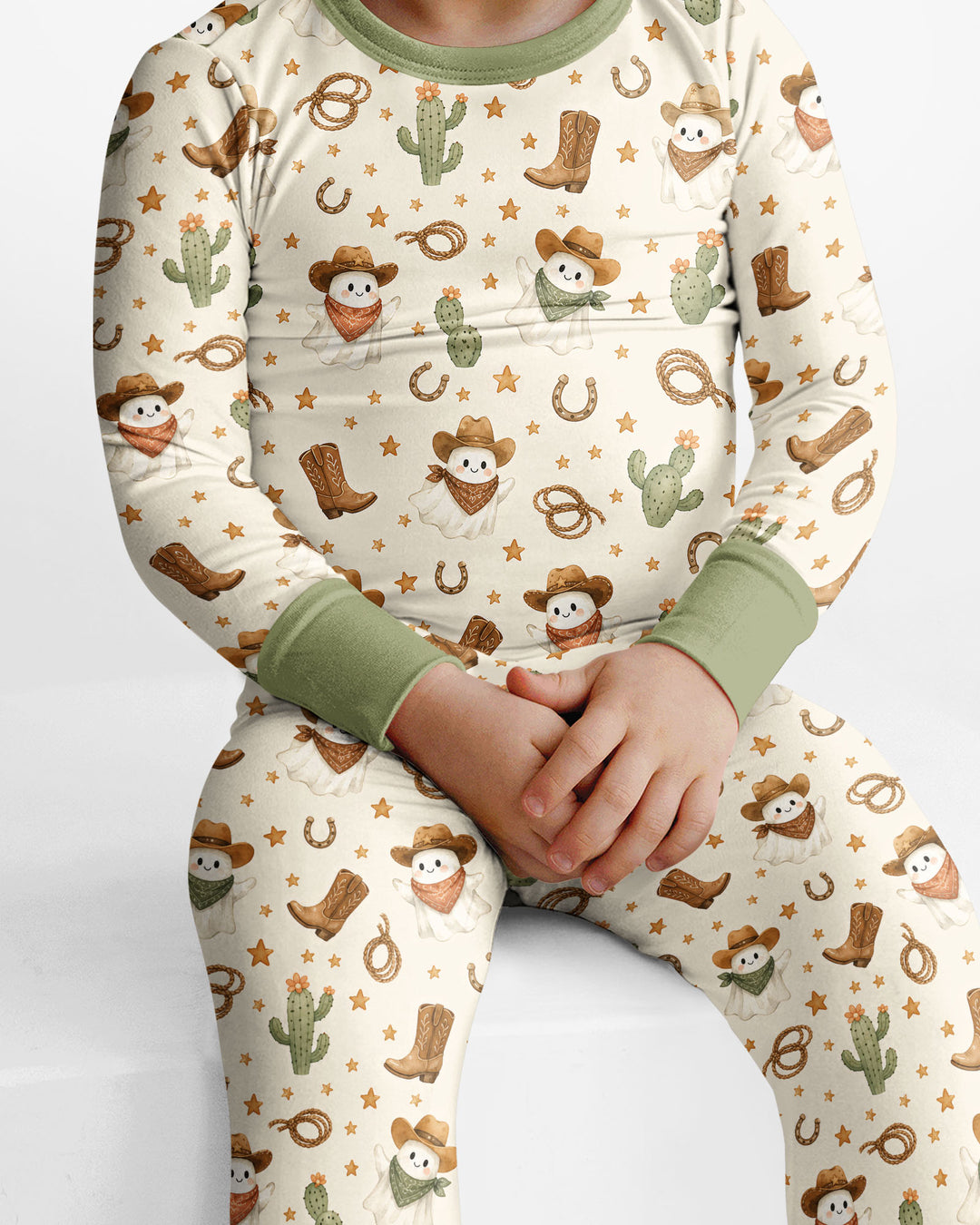 Conjunto de pijama de dos piezas de bambú con mangas largas, plantilla PERSONALIZADA