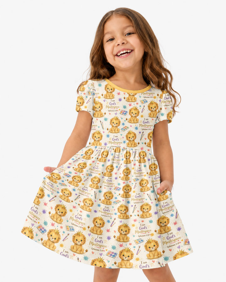 I Am God's Masterpiece Bamboo Twirl Dress