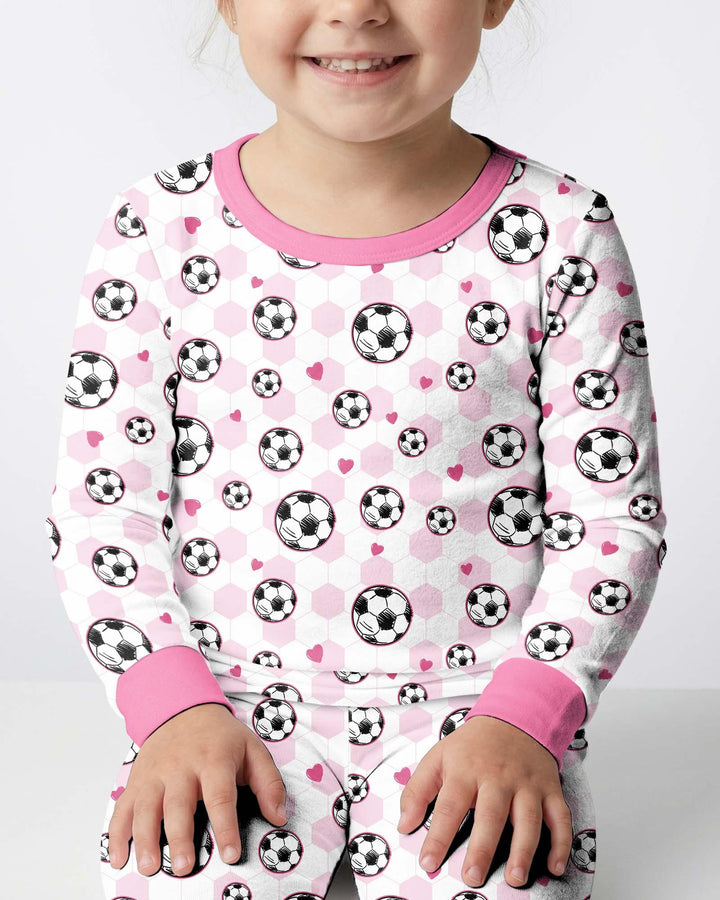 Goal Squad Family Matching Bamboo Two Piece Long Sleeve Pajama Set