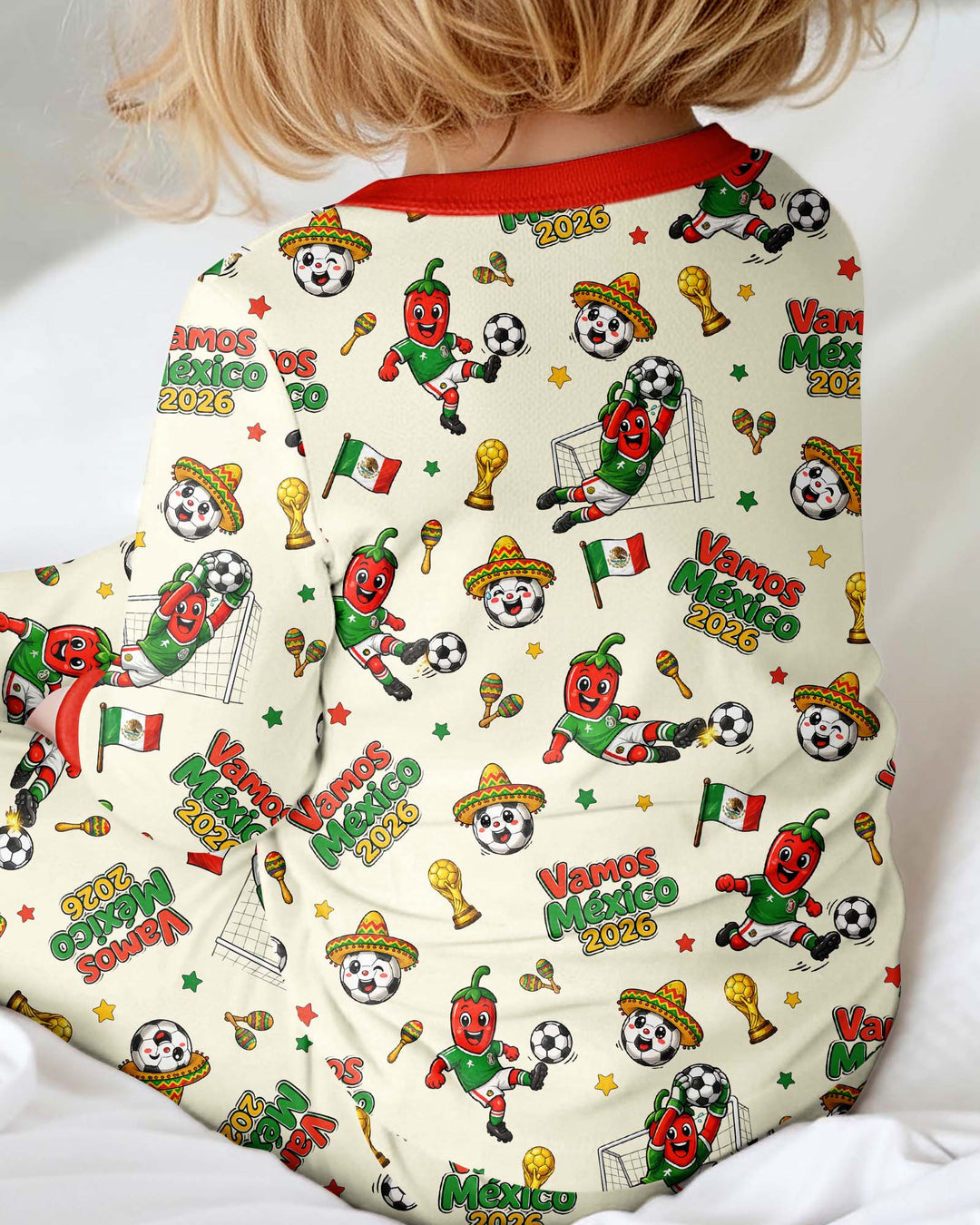 Cartoon World Soccer Vamos Mexico Family Matching Bamboo Convertible Zippy