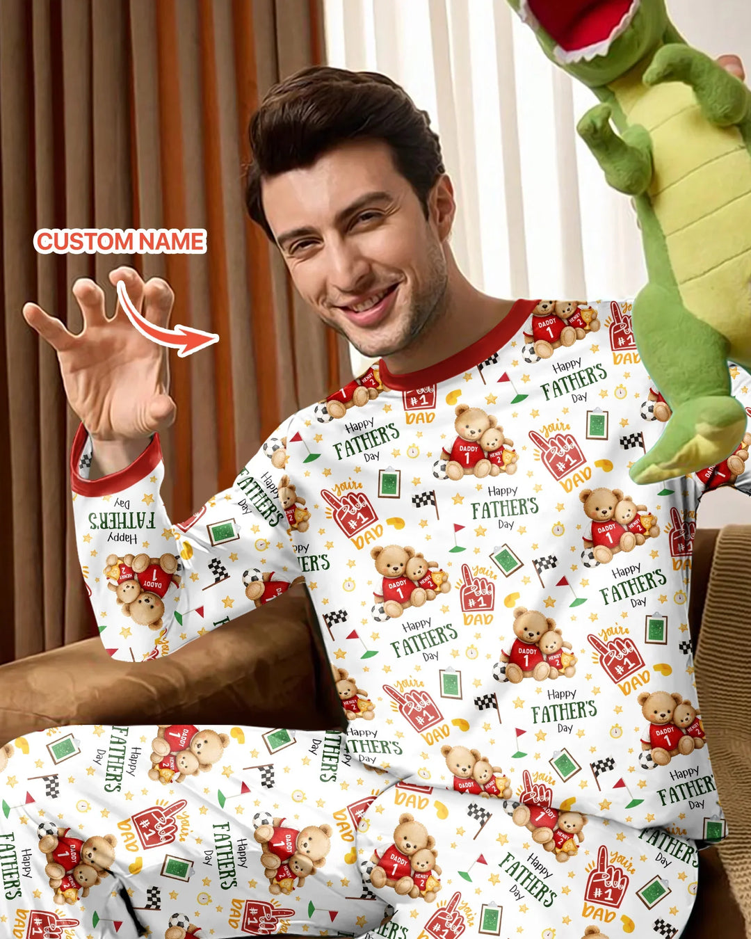 You're #1 Dad Daddy & Me Matching Bamboo Men's Pajama Set