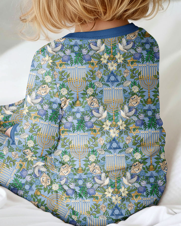 Hanukkah the Festival of Lights Mommy & Me Matching Bamboo Convertible Zippy