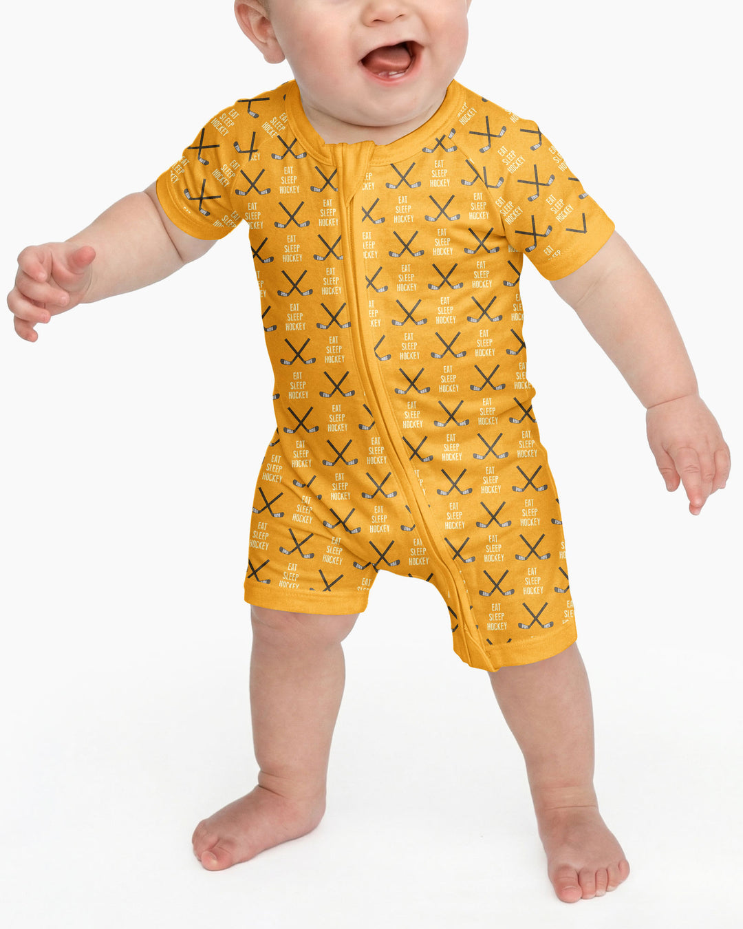Eat Sleep Hockey Bamboo Shorty Zippy