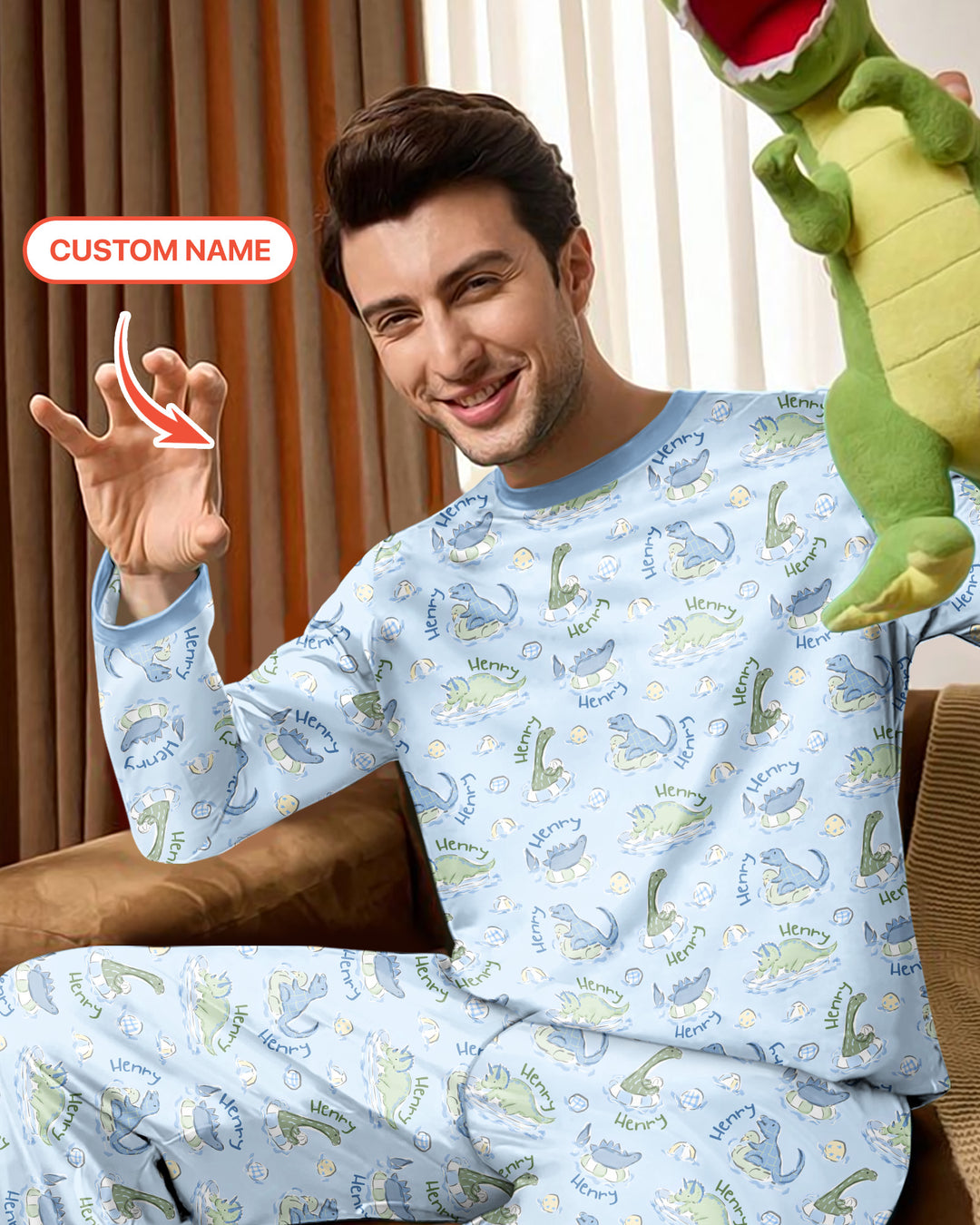 plantilla de Conjunto de Pijama de Bambú Personalizado para Hombre