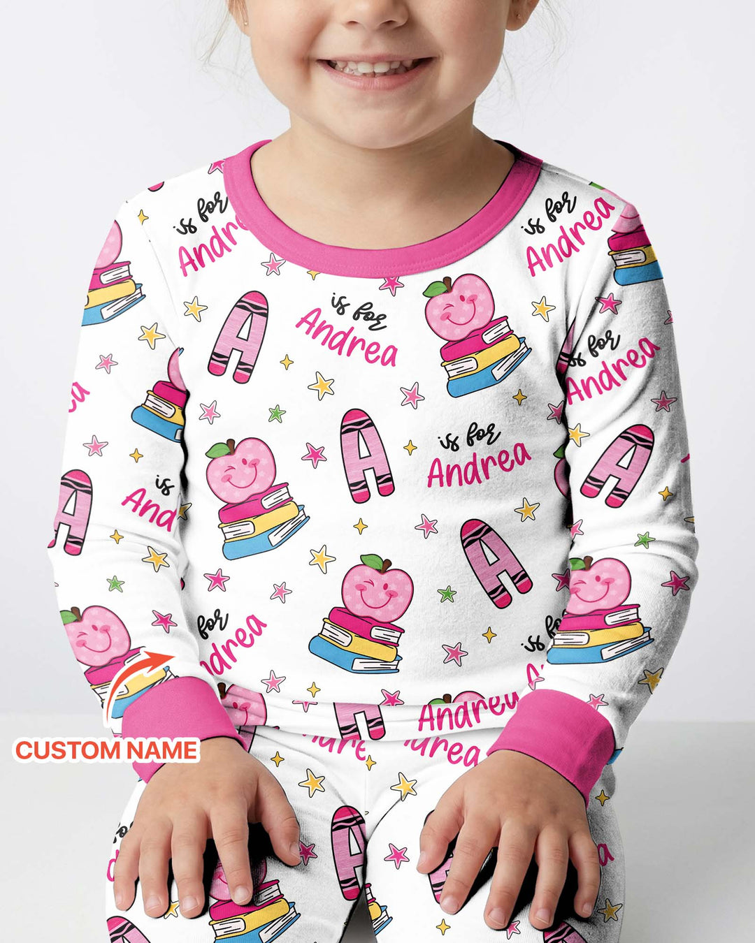 Conjunto de pijama de dos piezas de bambú con mangas largas, plantilla PERSONALIZADA